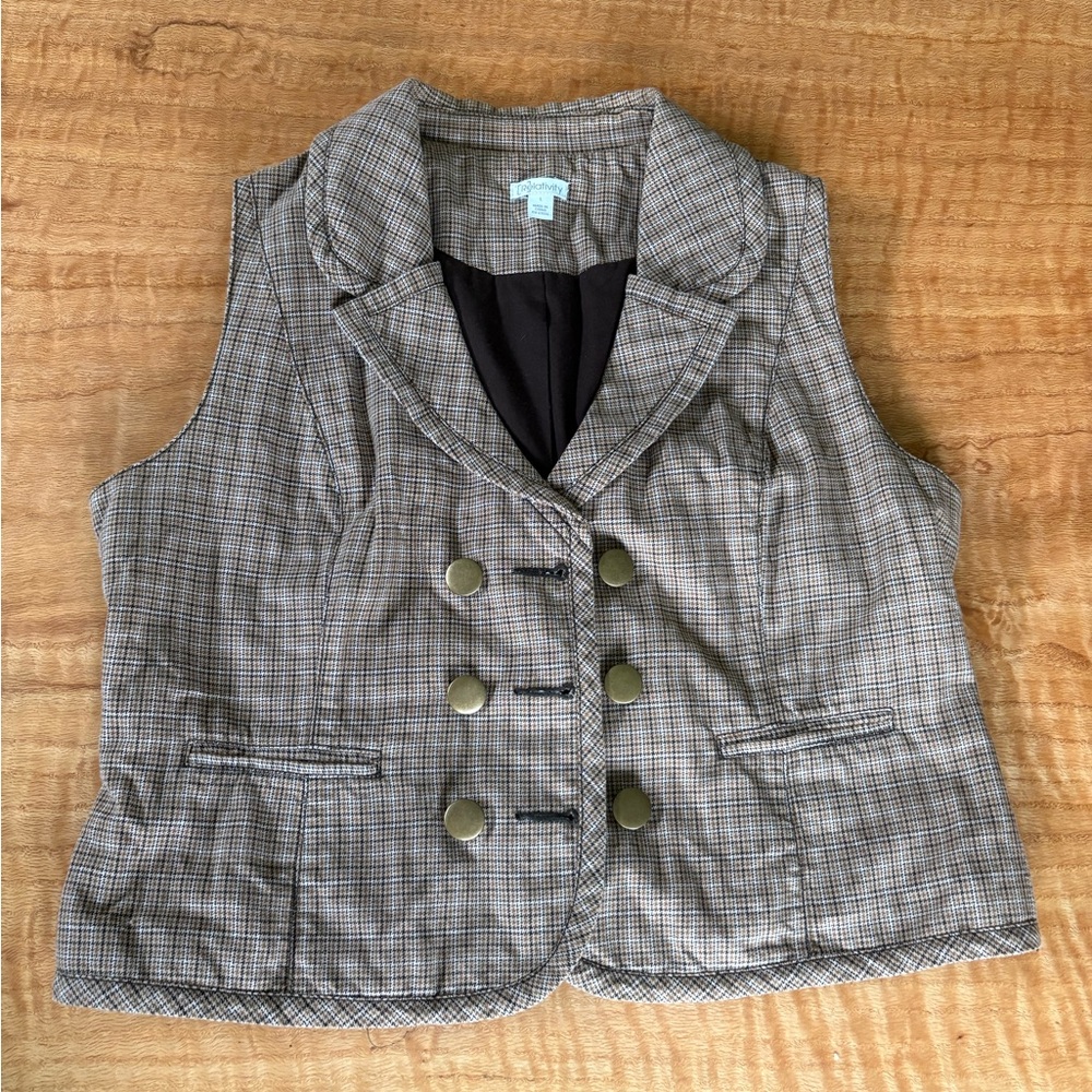 Plaid Vest